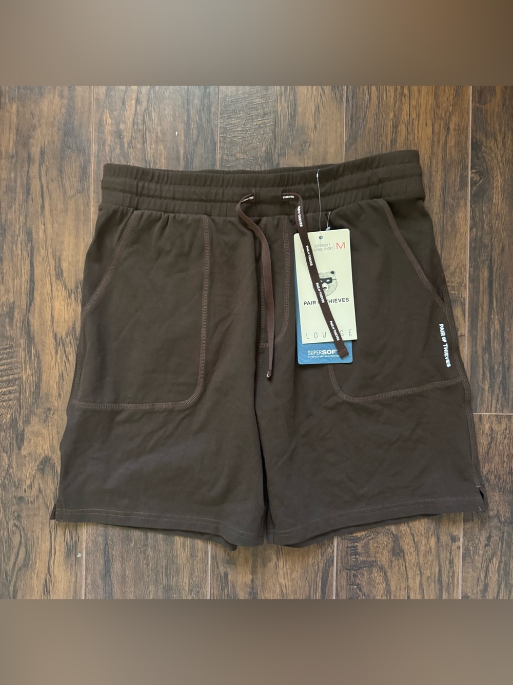 NWT Supersoft Medium Brown Lounge Shorts